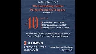 Counseling Center Paraprofessional 40th Anniversary Video