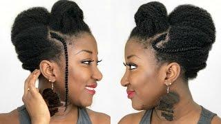 NATURAL HAIR ELEGANT UPDO || NATURAL HAIR STYLES FOR THIN/FINE HAIR || ADEDE