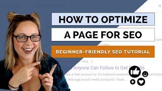 (2024) How to Optimize a Page for SEO | On-Page SEO Optimization Tutorial