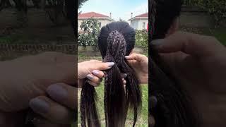 3 ways to use hair extension elastic band #howtobraid #hairstyle #hairextension #wigs #hair