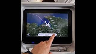 Approaching to London Heathrow Airport (Airbus A350 Finnair AY1331) - In-flight entertainment screen