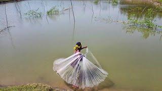 Amazing Net Village Fishing By In River With Beautiful Village Fishing Video