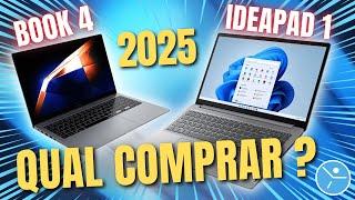 Samsung GALAXY BOOK 4 vs Lenovo IDEAPAD 1: Qual é o MELHOR NOTEBOOK Custo-Benefício 2025?