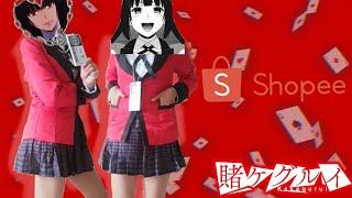 Quick Unboxing, Review, and Try on Jabami Yumeko cosplay from Shopee️