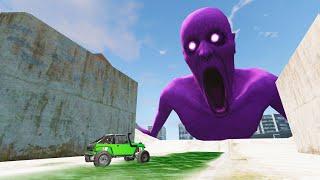 SUPER OFF-Road Car VS Purple SCP | Escape From The Shy Guy (SCP-096) | Car Ride Beamng Drive #28