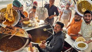 BEST #breakfast | Sunday Nashta | Anda Chanay | Bong Paye | Shahi Lasani Murgh Chanay #streetfood