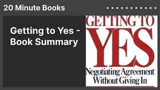 Getting to Yes - Book Summary