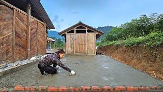 Building a new life after the storm : Complete construction of floor in water tank and bathroom area