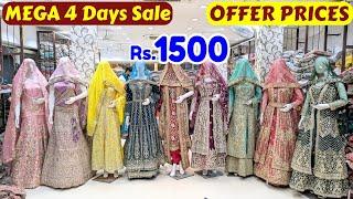 MEGA 4 Days Sale Rs.1500 Banarasi Sarees Bridalwear Garara Plazo Long Koti Sharara OFFER PRICES