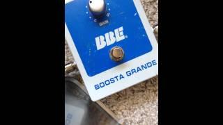 BBE Boosta Grande Clean Booster Pedal Great!