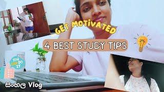 Study tips| Being productive|මේ විදියට වැඩ කරන්න ‍|#sinhala #study #vlogs #motivation