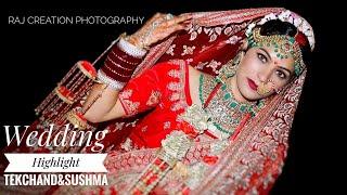 Cinematic Wedding Highlight 2020 || Sweet Couple || Tek Chand & Sushma || Raj Creation Photography