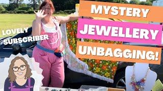 Look Who I Met At The Car Boot Sale! Unbagging 3 Mystery Jewellery Bags For Upcycling & Resale ️