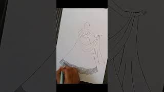 How to Draw a Girl with Beautiful Traditional Dress #like #comment #share #subscribe #pencildrawing