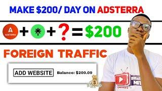 Adsterra high CPM tricks |Free USA Traffic|Earn $200/Day New Strategy