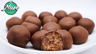 Trufas de CHOCOLATE caseras muy fáciles y económicas | Muve Flavors