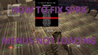 How To Fix SPRX Menus Not Loading Tutorial!