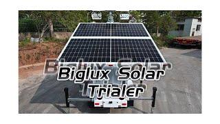 Biglux mobile solar light tower with CCTV box #batteryenergystoragesystem