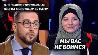 Француженка в хиджабе уничтожила исламофоба на национальном телевидении