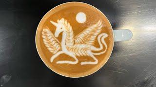 Latte art Horse 