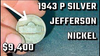 This Nickel is Worth $9,400 | 1943 P Silver Jefferson Nickel