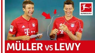 Robert Lewandowski vs. Thomas Müller - Buzz Wire Challenge