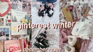 romanticizing winter️ girl christmas grwm | black friday haul, monthly reset- pink, pinterest szn