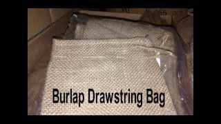 Burlap bag with drawstring @ Nusso