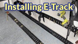 Installing E-Track in an Enclosed Trailer | Easy DIY Project!