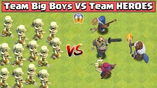 Big Boy Vs All Max Heroes | Clash of Clans