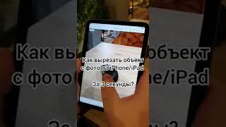 Как вырезать объект с фото на iPhone/iPad за 3 секунды? #apple #ipadmini #ipad #планшет #iphone