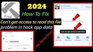 How To Fix Cannot get Access to Read this File Problem in H*ck App Data || No Root