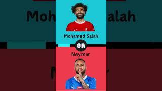 Wing Wizardry: MOHAMED SALAH VS. NEYMAR!  #shorts  #football