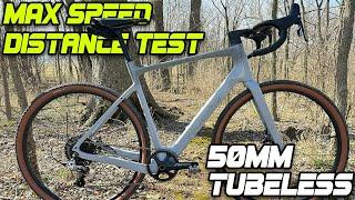 Ride1Up CF Racer1 Max Speed Range Test / Tubeless Conversion