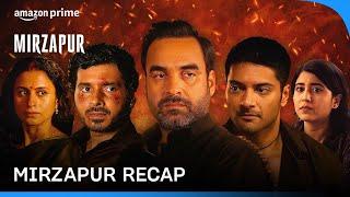 Mirzapur’s Bhaukaal Recap | Pankaj Tripathi, Divyenndu, Ali Fazal, Rasika Dugal, Shweta Tripathi