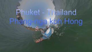 태국 푸켓 팡아만 홍 아일랜드 phang-nga koh hong (ft, 씨월드썬셋, gopro, fusion)