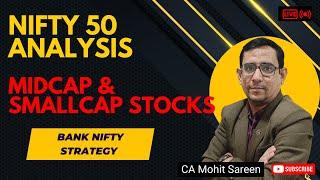 NIFTY PREDICTION FOR TOMORROW| MIDCAP & SMALLCAP STOCKS CRASH #stocks #stockmarket #trending