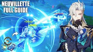 Neuvillette Full Guide! (Weapon Calcs, Playstyles, Tips, Artifacts and Teams)