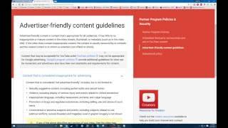 New Youtube Monitization Rule - Advertiser Friendly Content Guidelines