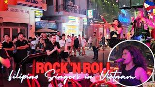 Filipino Singers Rock 'n Roll in  Ho Chi Minh City Vietnam 