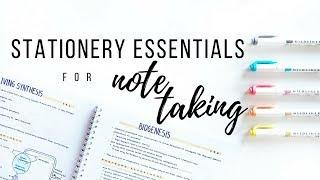 My stationery essentials for note taking - spring 2018 | studytee