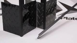 Black Diamond Plate Outside Corner Molding