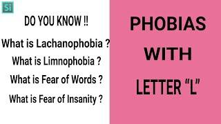 Phobia Vocabulary with Letter “L” | Vocabulary Video MUST WATCH | Simplyinfo.net