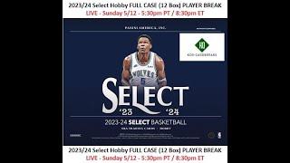 2023/24 Select Basketball Hobby Full Case Player Break - 5/12/24