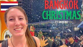 Christmas in BANGKOK Thailand  plus Bangkok Illumination Festival ft Moo Deng