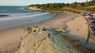 Middletown Rhode Island sunrise and the surfers