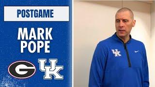 Mark Pope recaps Kentucky's 82-69 loss to the Georgia Bulldogs