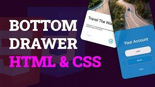 Creating a Drawer with HTML & CSS Only - NO JavaScript!