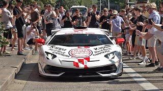 GUMBALL 3000 CHAOS at BRUGES! DDE Gintani SVJ, Chiron Sport, 992 GT3 RS, SLS RENNtech, 812 GTS