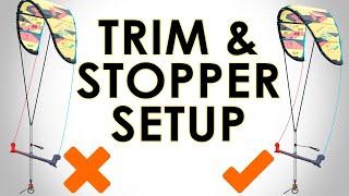 Setting trim & stopper (for different heights & wind speeds)